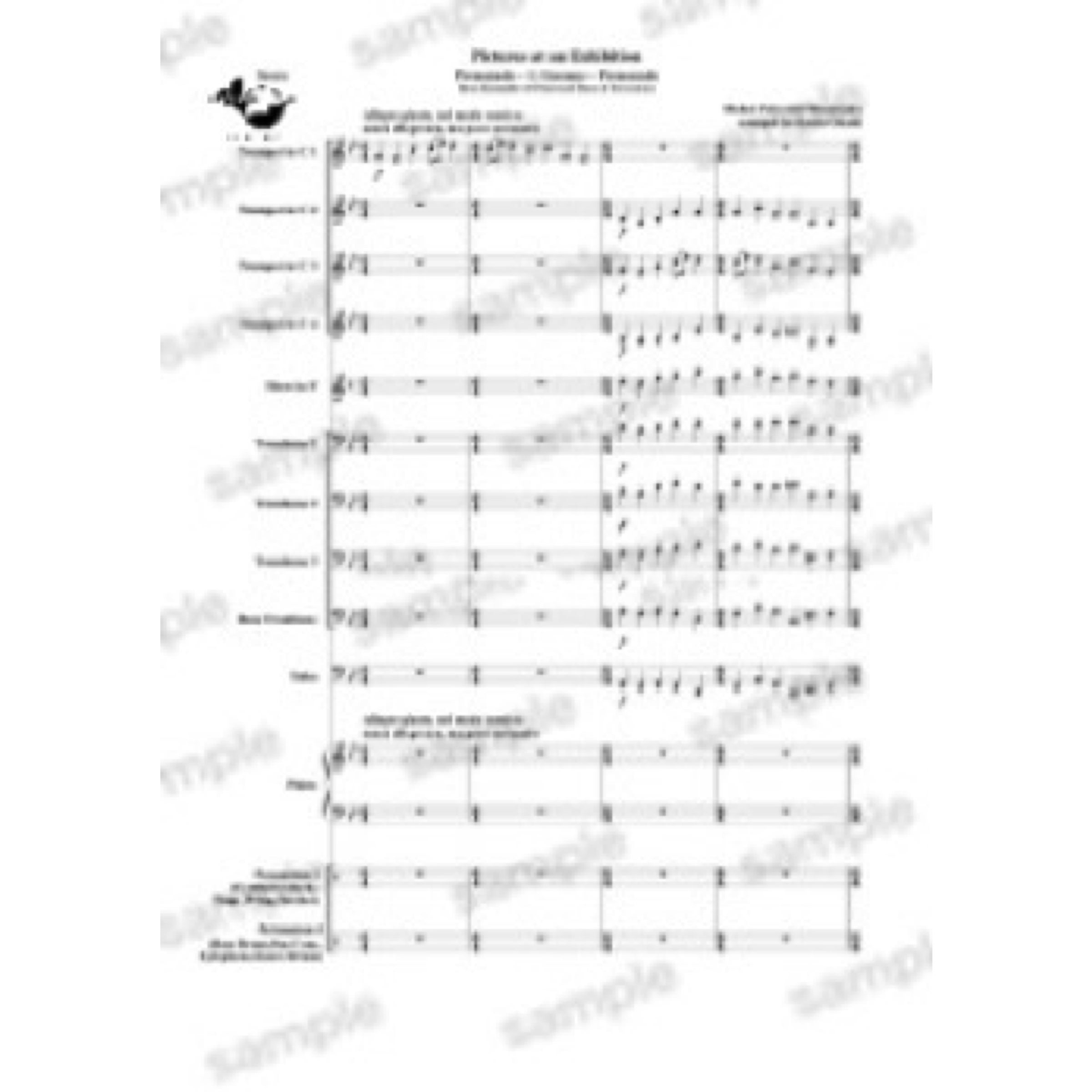 Pictures at an Exhibition -Full version- Brass Dectet , Percussion
